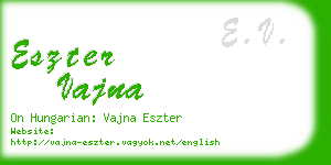 eszter vajna business card